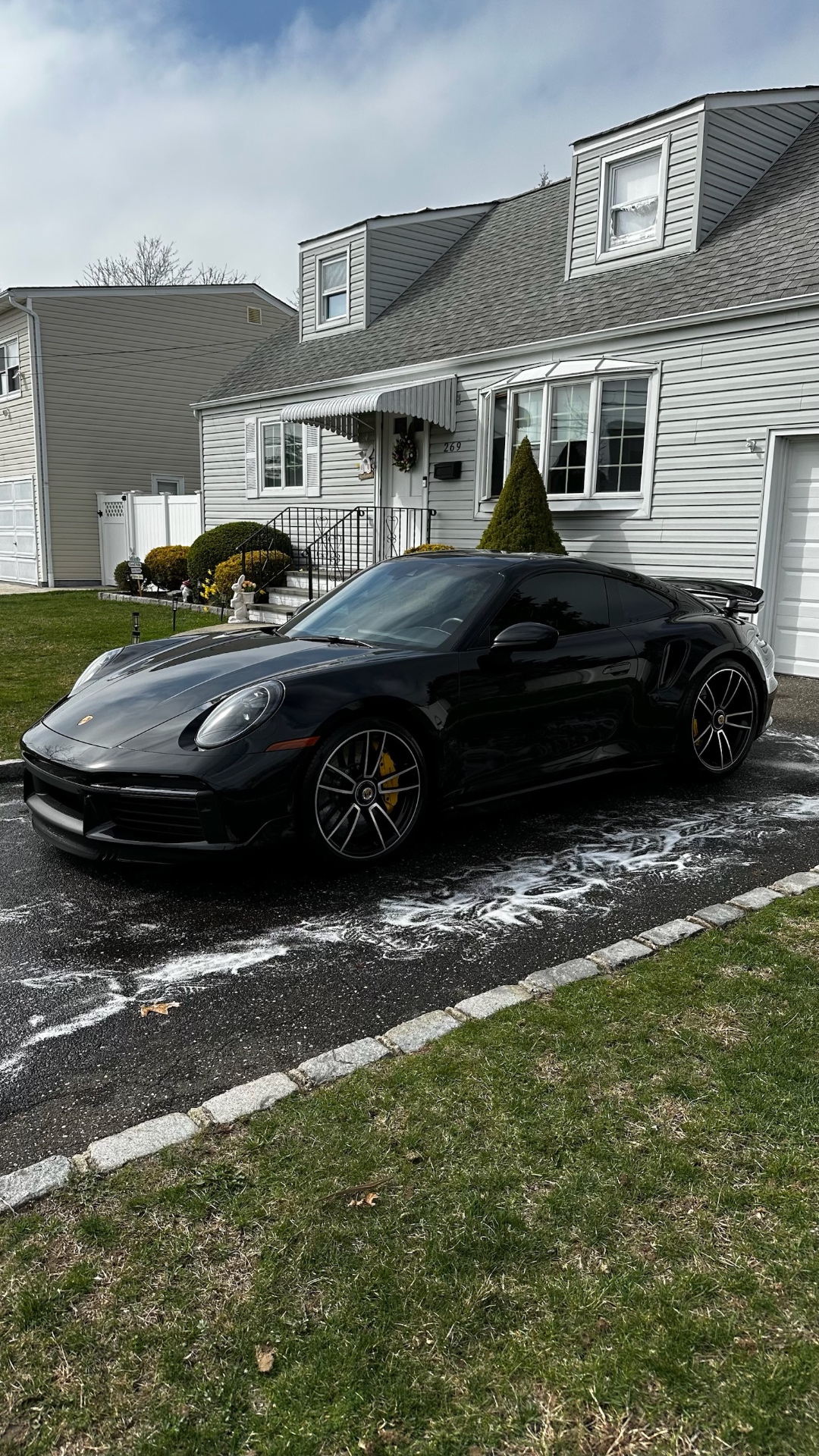 2022 Porsche Turbo S in Black