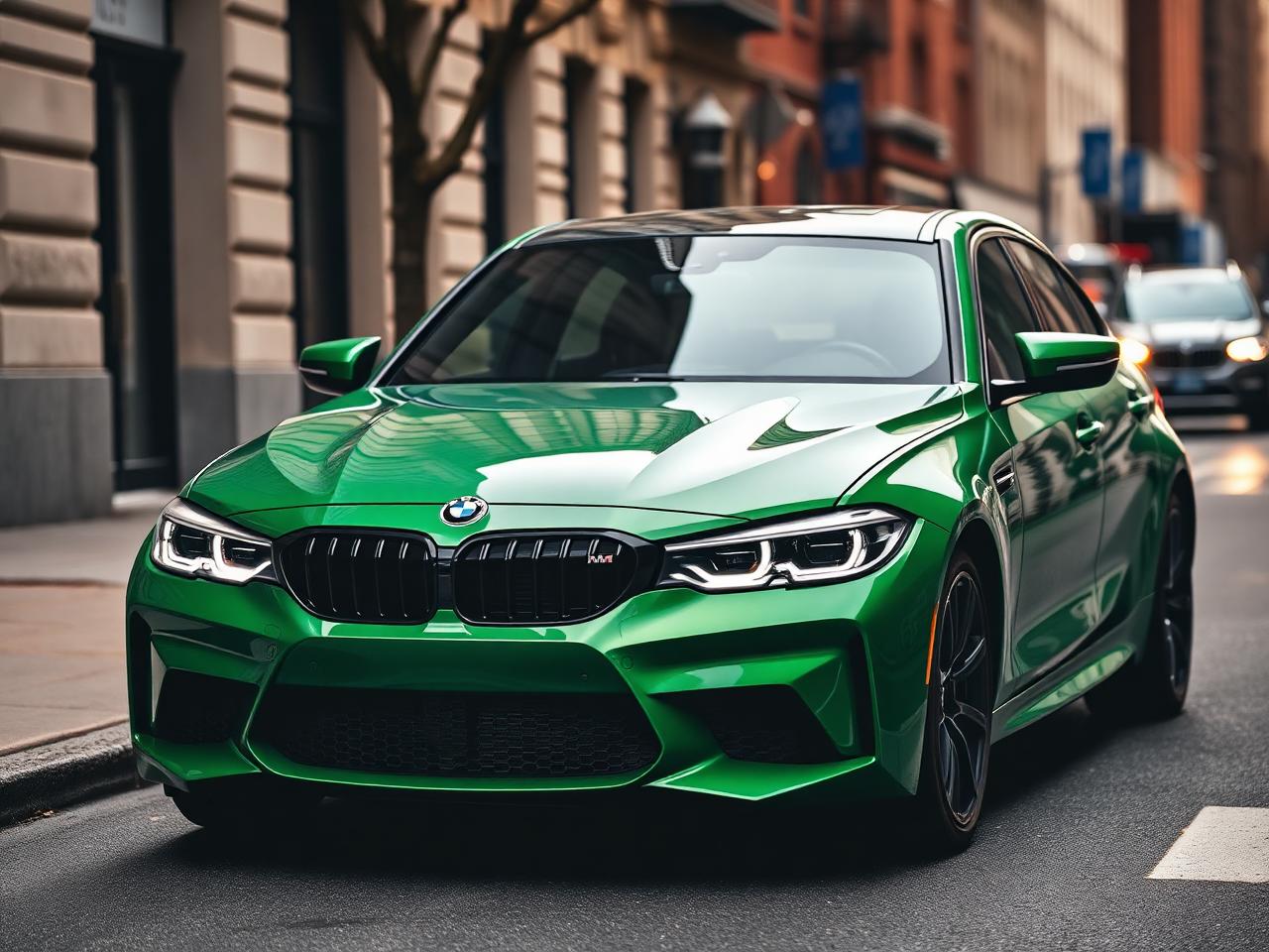 2024 BMW M3 in British Racing Green