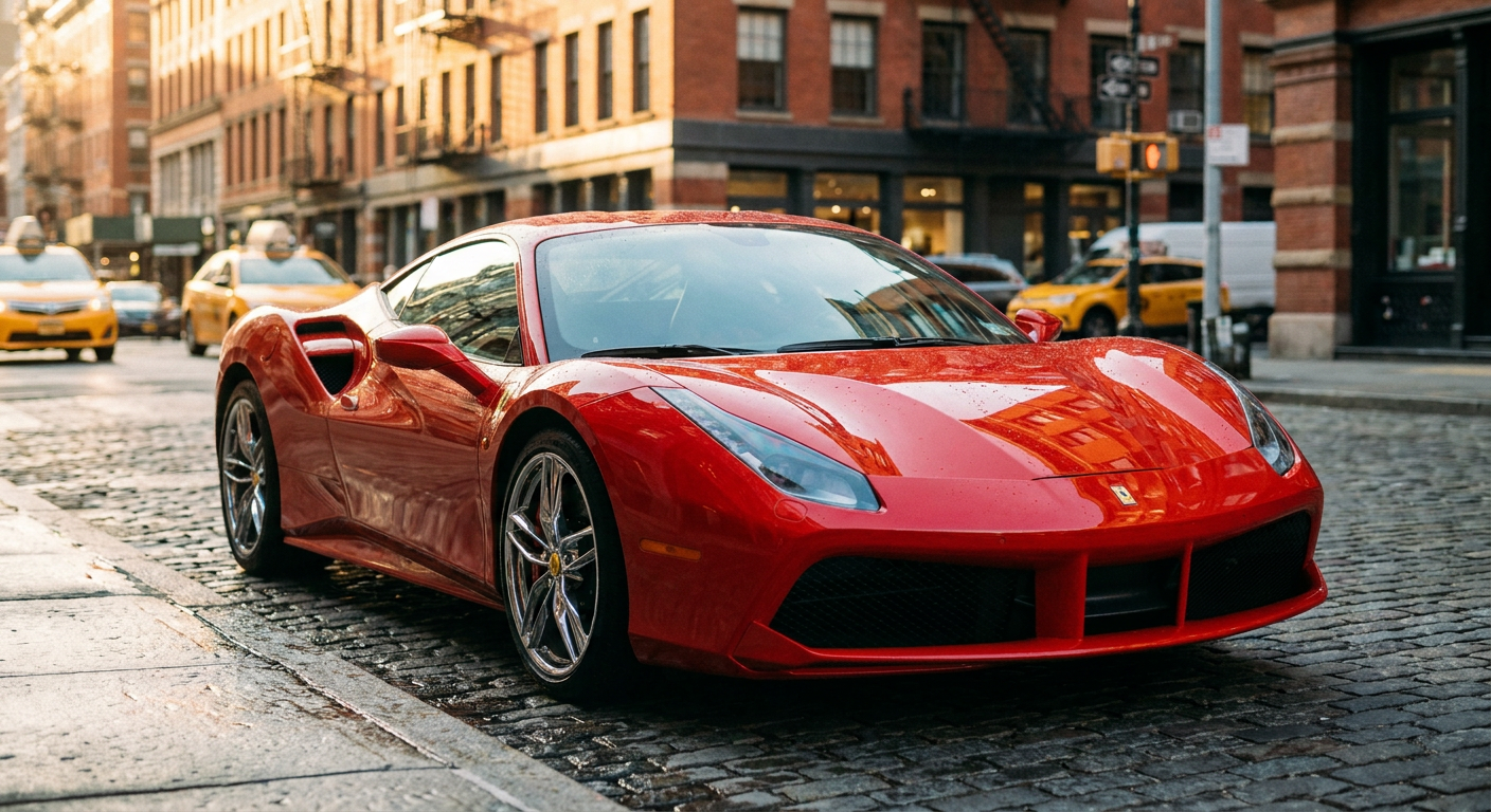 2018 Ferrari 488 in Red